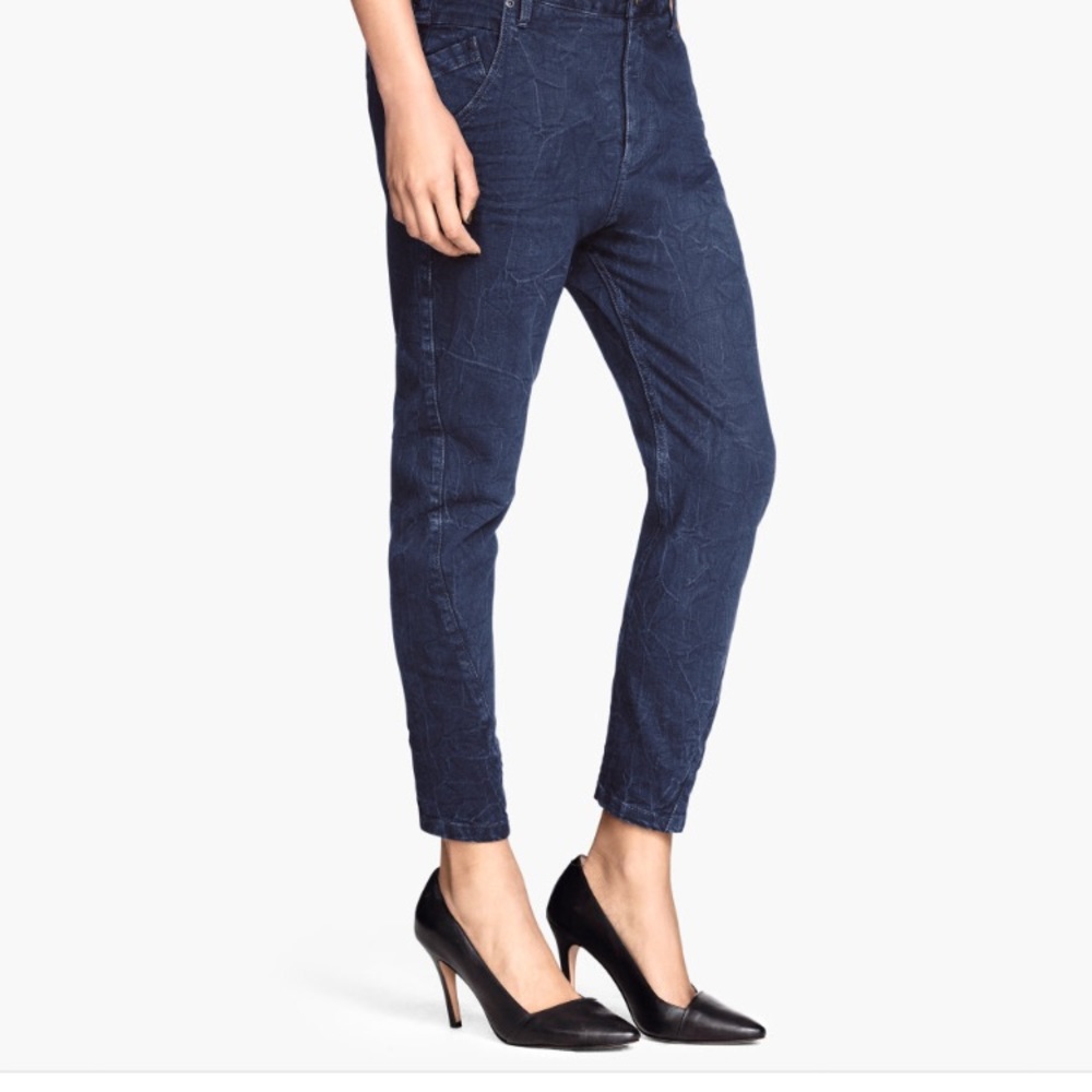 H&M Tapered low waist Ankle 26 blue jeans